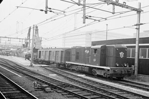 Utrecht 21 september 1970, lok 2506 in actie met ongevallentrein